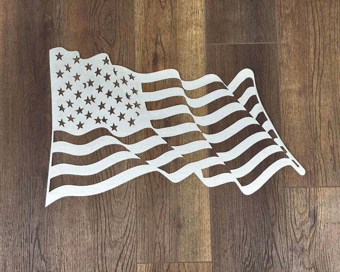 Waving American Flag Wall Hanging