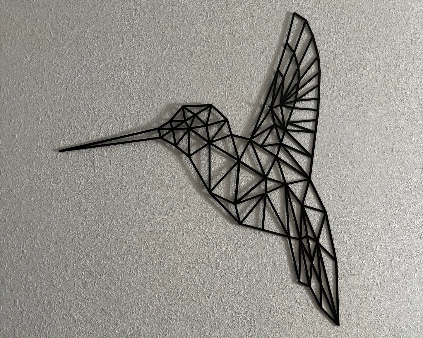 Geometric Hummingbird Wall Hanging