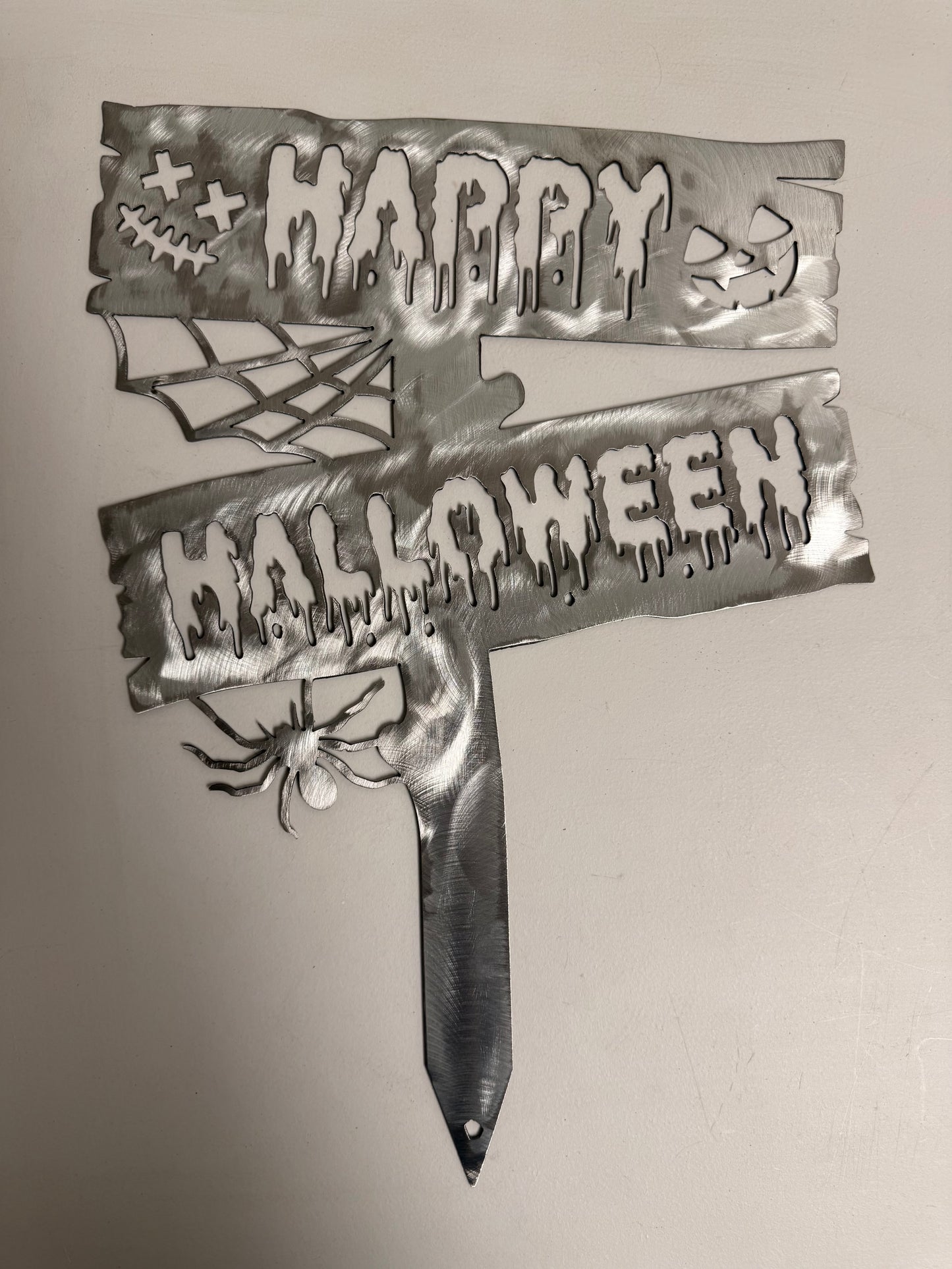 "Happy Halloween" Stake