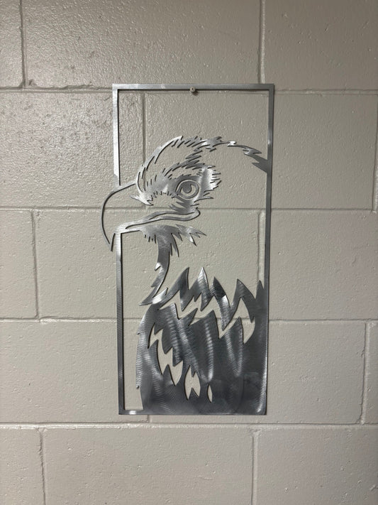 Framed Bald Eagle Wall Hanging Metal Wall Hanging