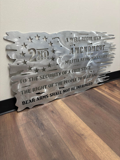 2nd Amendment Flag Wall Hanging