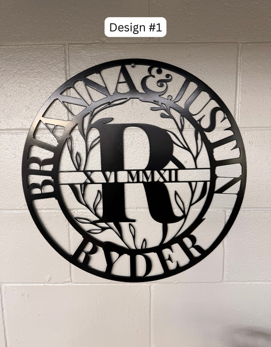 Custom Monogram Wall Hanging