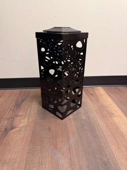 Bubbly Garden Column Small - 18’’ x 7” / Solar light top / Powder coat Garden Column