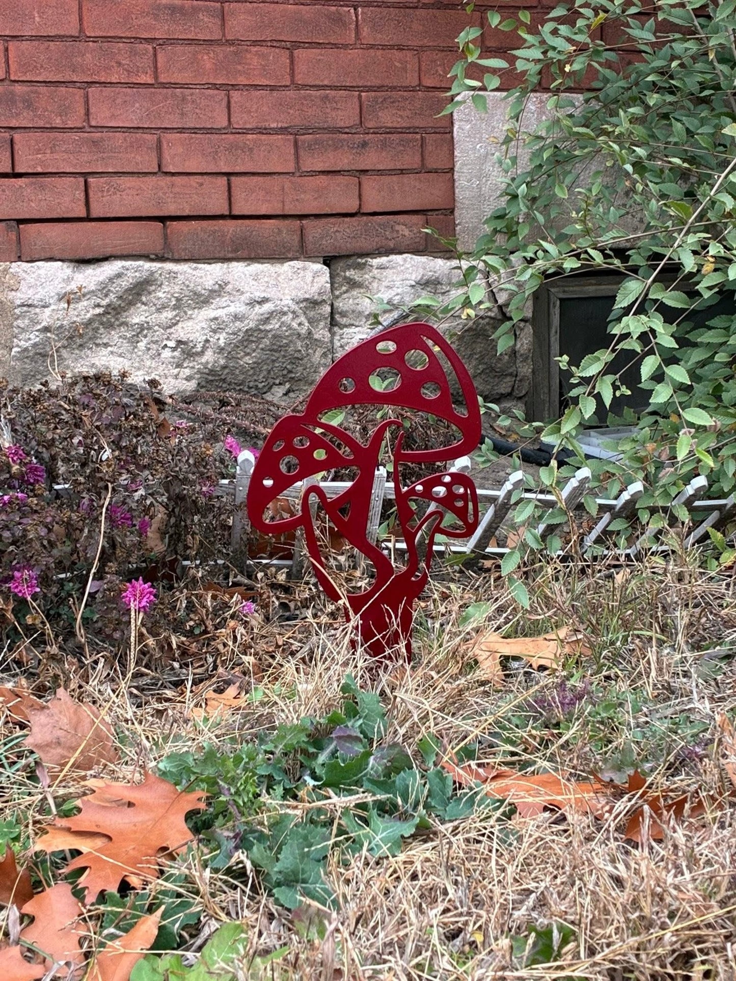 Mushroom Garden Stake Garden Stake