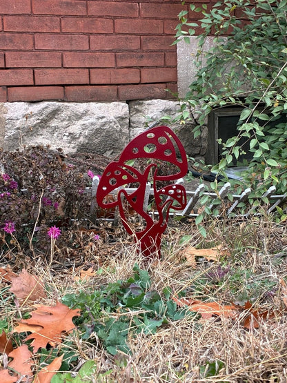 Mushroom Garden Stake Garden Stake