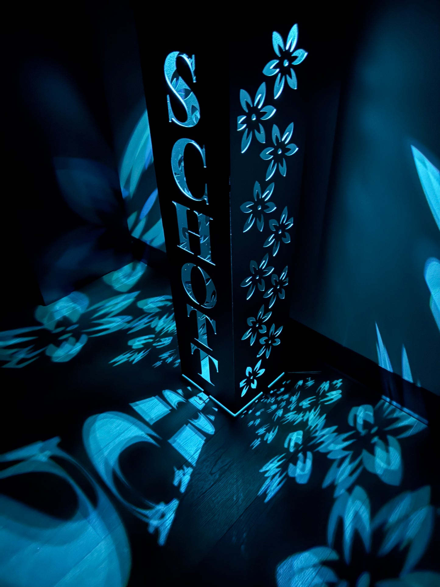 Personalized Family Name Solar Column