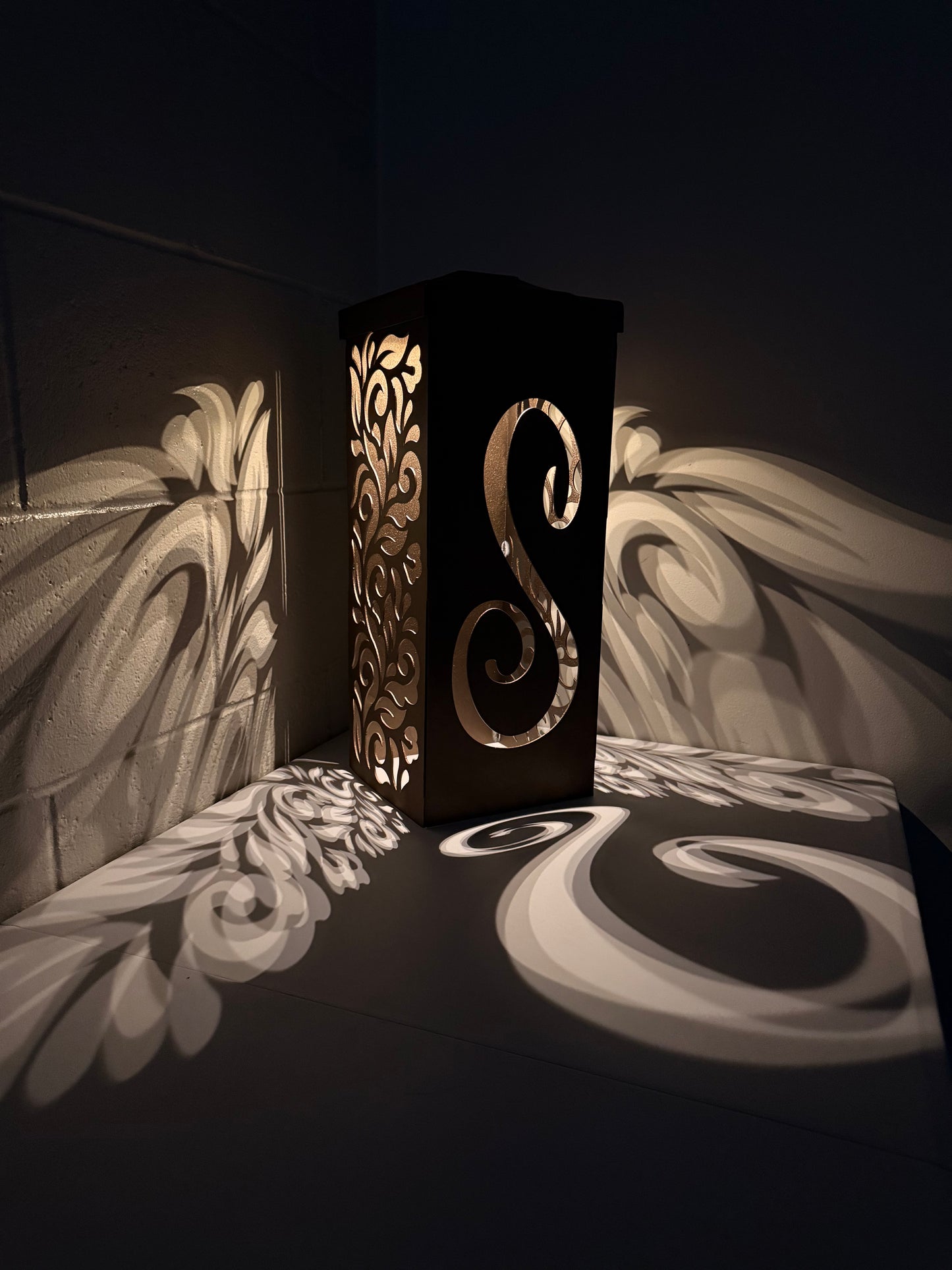 Personalized Family Name Solar Column