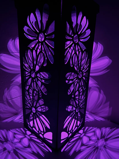 18" Floral Fusion Solar Column