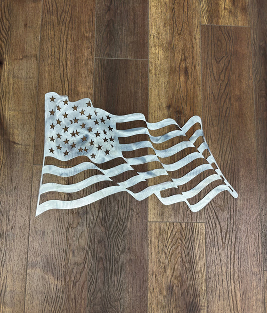 Waving American Flag Wall Hanging