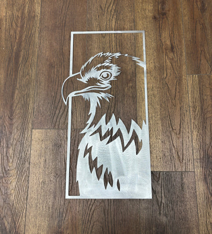 Framed Bald Eagle Wall Hanging No finish Metal Wall Hanging