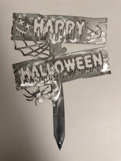 "Happy Halloween" Stake