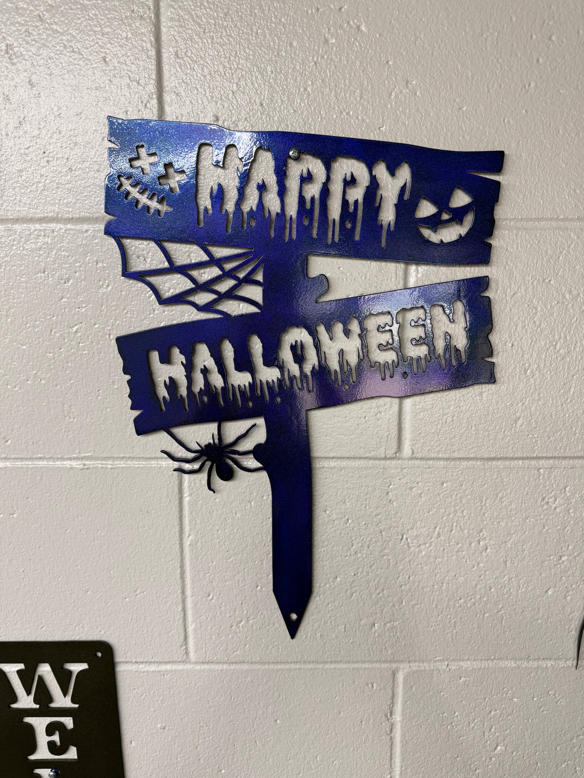 "Happy Halloween" Stake