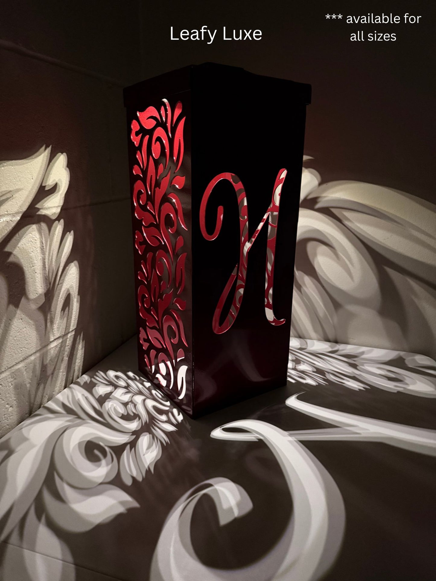 Personalized Family Name Solar Column