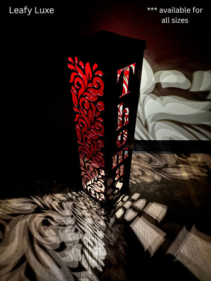 Personalized Family Name Solar Column