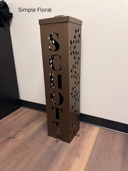 Personalized Family Name Solar Column