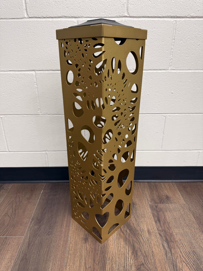 Bubbly Solar Column - Medium - 29’’ x 7” / Solar light top / Powder coat - Garden Column