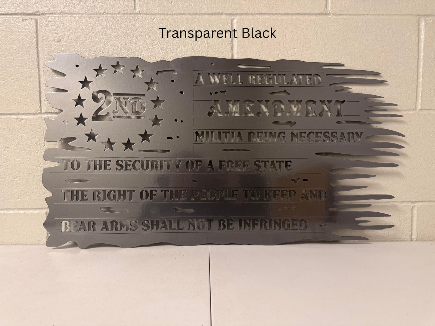 2nd Amendment Flag Wall Hanging