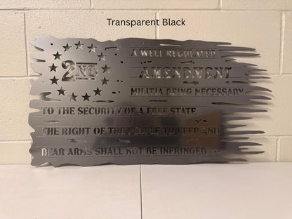 2nd Amendment Flag Wall Hanging