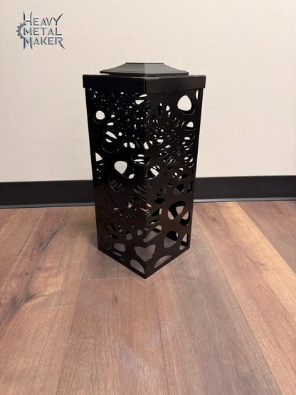 Bubbly Garden Column Small - 18’’ x 7” / Solar light top / Powder coat Garden Column