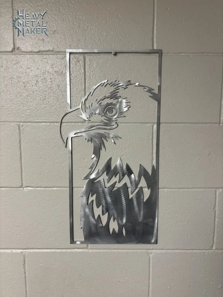 Framed Bald Eagle Wall Hanging Metal Wall Hanging