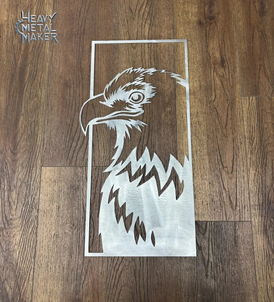Framed Bald Eagle Wall Hanging No finish Metal Wall Hanging