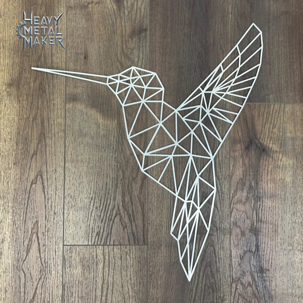 Geometric Hummingbird Wall Hanging No finish Metal Wall Hanging