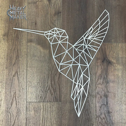 Geometric Hummingbird Wall Hanging No finish Metal Wall Hanging