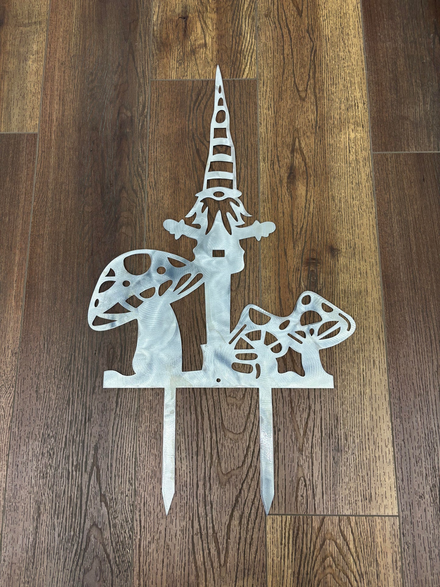 Gnome & Mushrooms Garden Stake Garden Stake