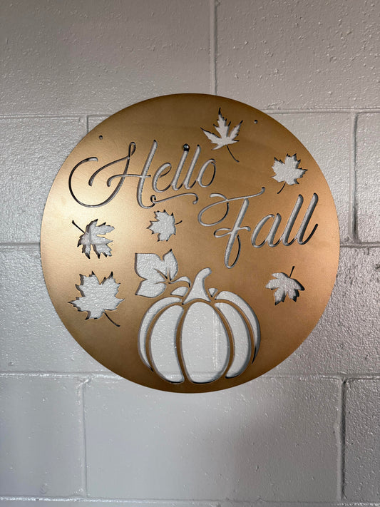 "Hello Fall" Wall Hanging