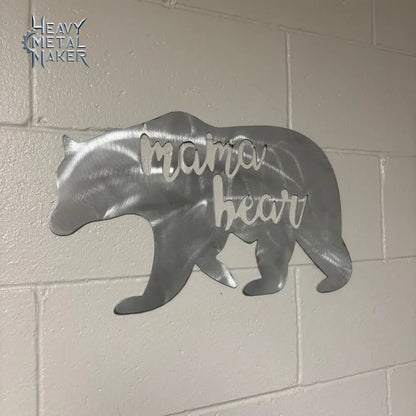 ’Mama Bear’ Wall Hanging Metal Wall Hanging