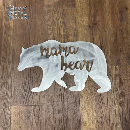 ’Mama Bear’ Wall Hanging No finish Metal Wall Hanging