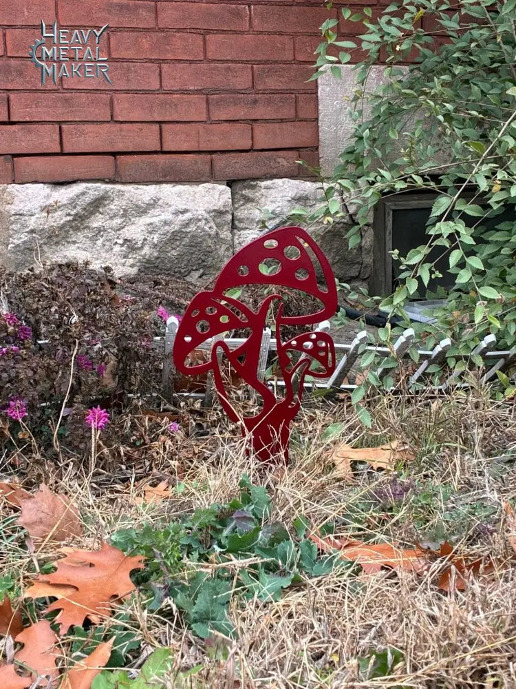Mushroom Garden Stake Garden Stake