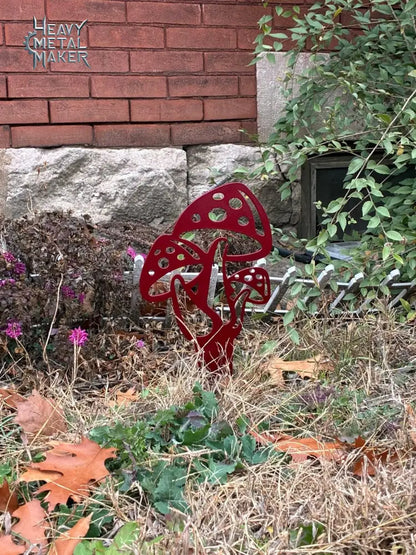 Mushroom Garden Stake Garden Stake