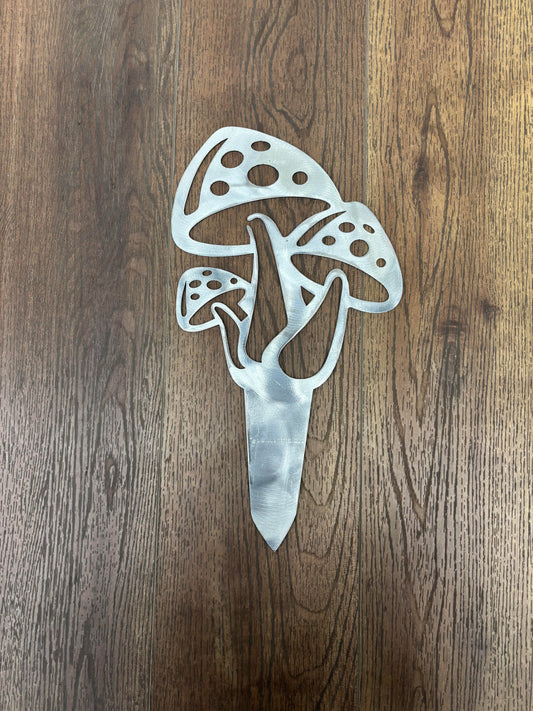 Mushroom Garden Stake