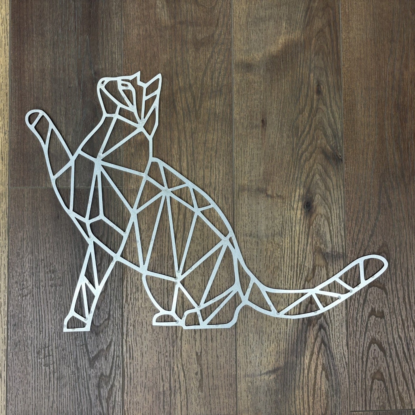 Geometric Cat Wall Hanging No finish Metal Wall Hanging