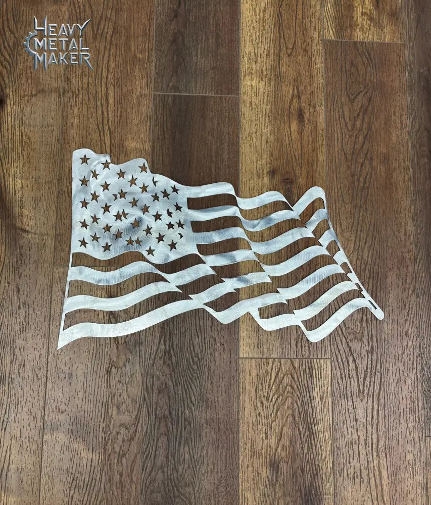 Waving American Flag Wall Hanging Metal Wall Hanging